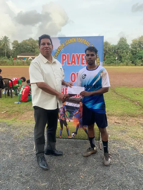 Player of the Match Milton Colaço, 16 August